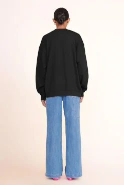 CUSTOM STAUD x C.BONZ OVERSIZED SWEATSHIRT BLACK