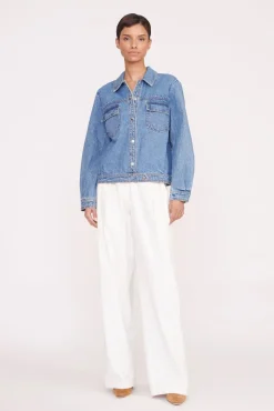 CUSTOM STAUD x C.BONZ OVERSIZED RYAN DENIM JACKET MEDIUM WASH