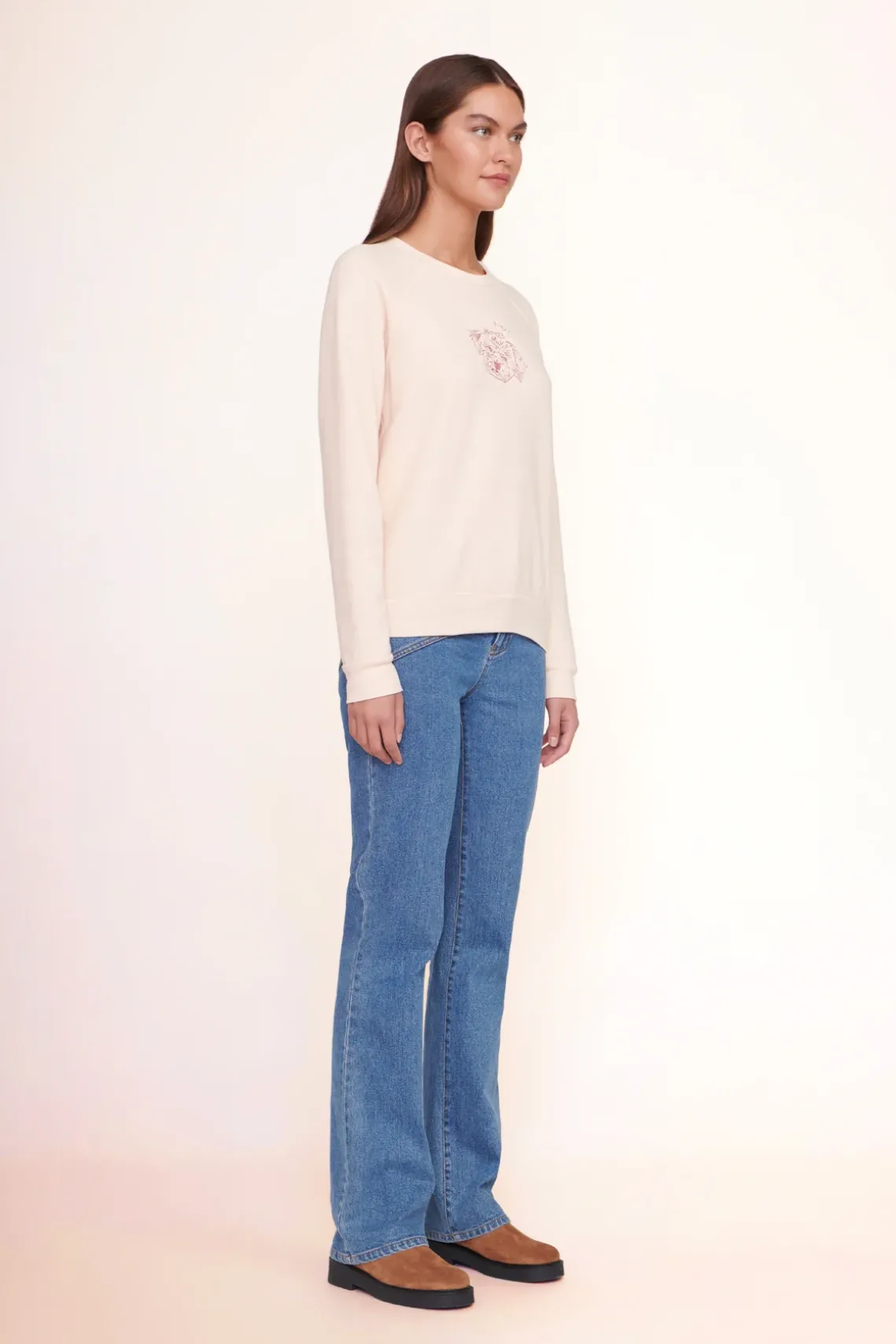 CUSTOM STAUD x C.BONZ SWEATSHIRT PINK