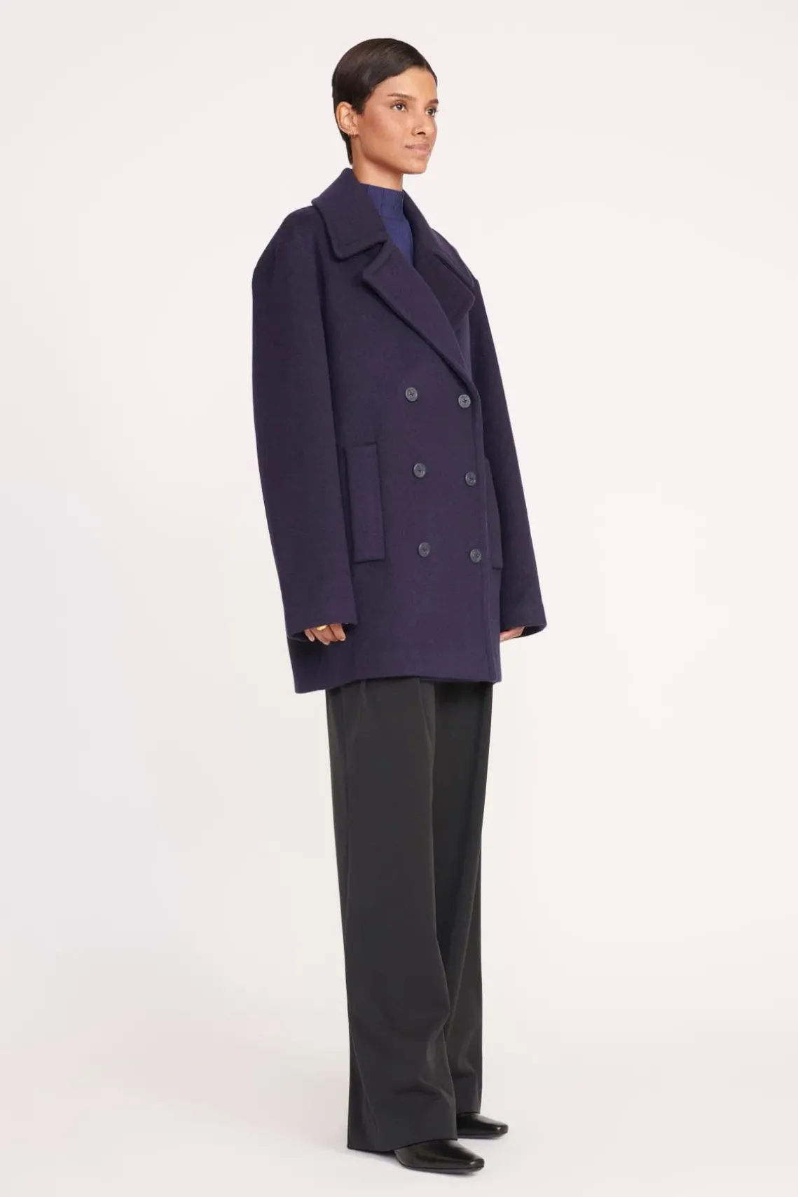 ELORA PEACOAT NAVY