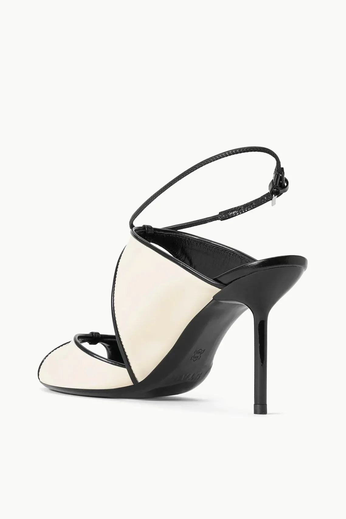 EMILIA STILETTO CREAM BLACK