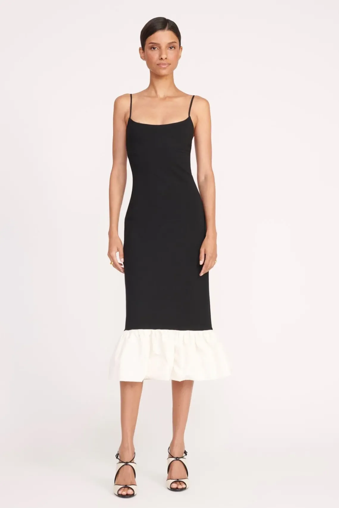 FARIDAH DRESS BLACK IVORY