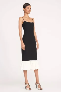 FARIDAH DRESS BLACK IVORY
