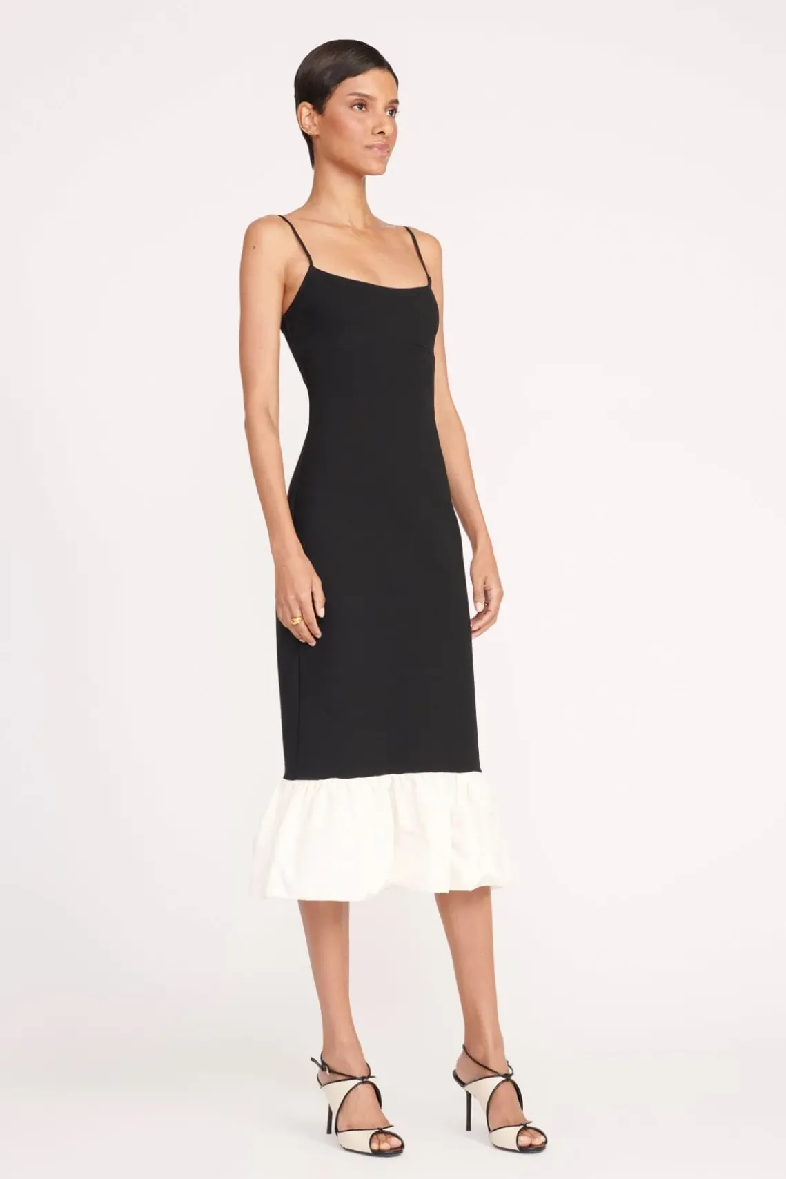 FARIDAH DRESS BLACK IVORY