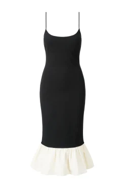 FARIDAH DRESS BLACK IVORY