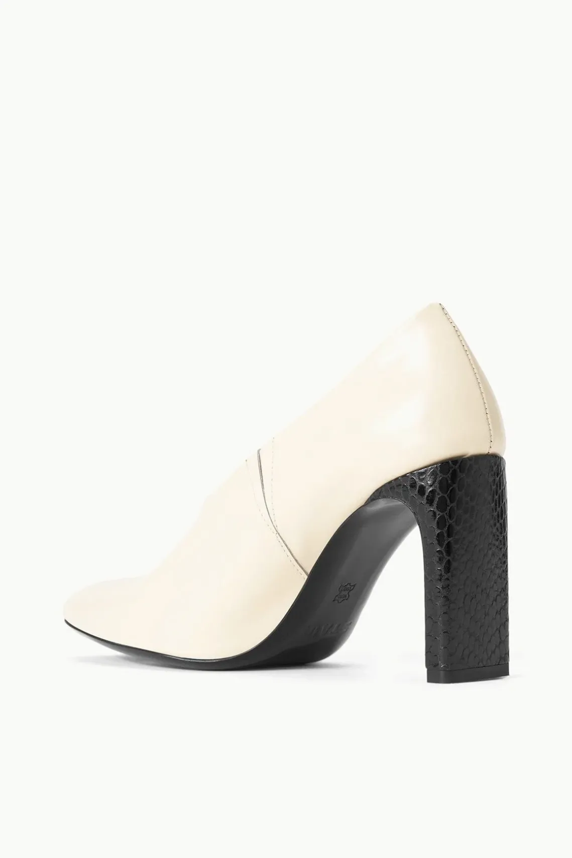 FLORENTINE PUMP CREAM BLACK