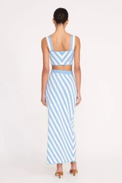 GIOVANNI SKIRT BLUE SEASHORE STRIPE