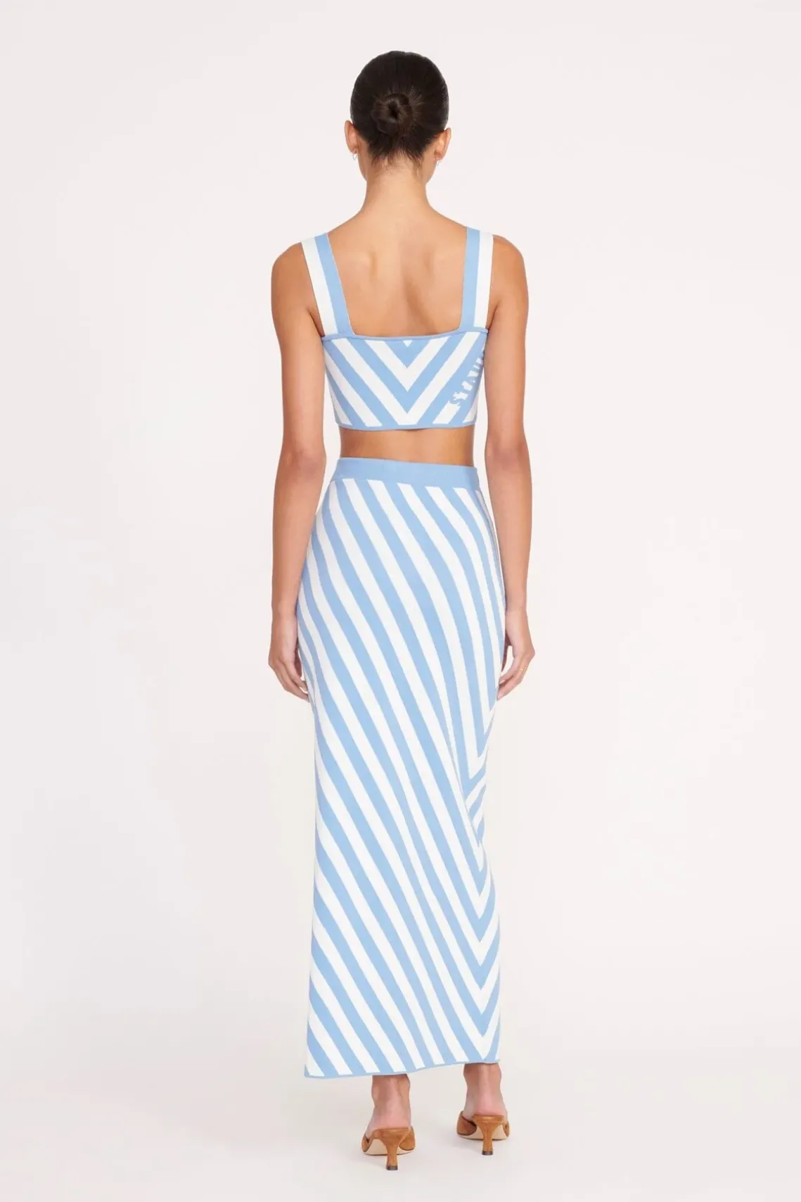 GIOVANNI SKIRT BLUE SEASHORE STRIPE