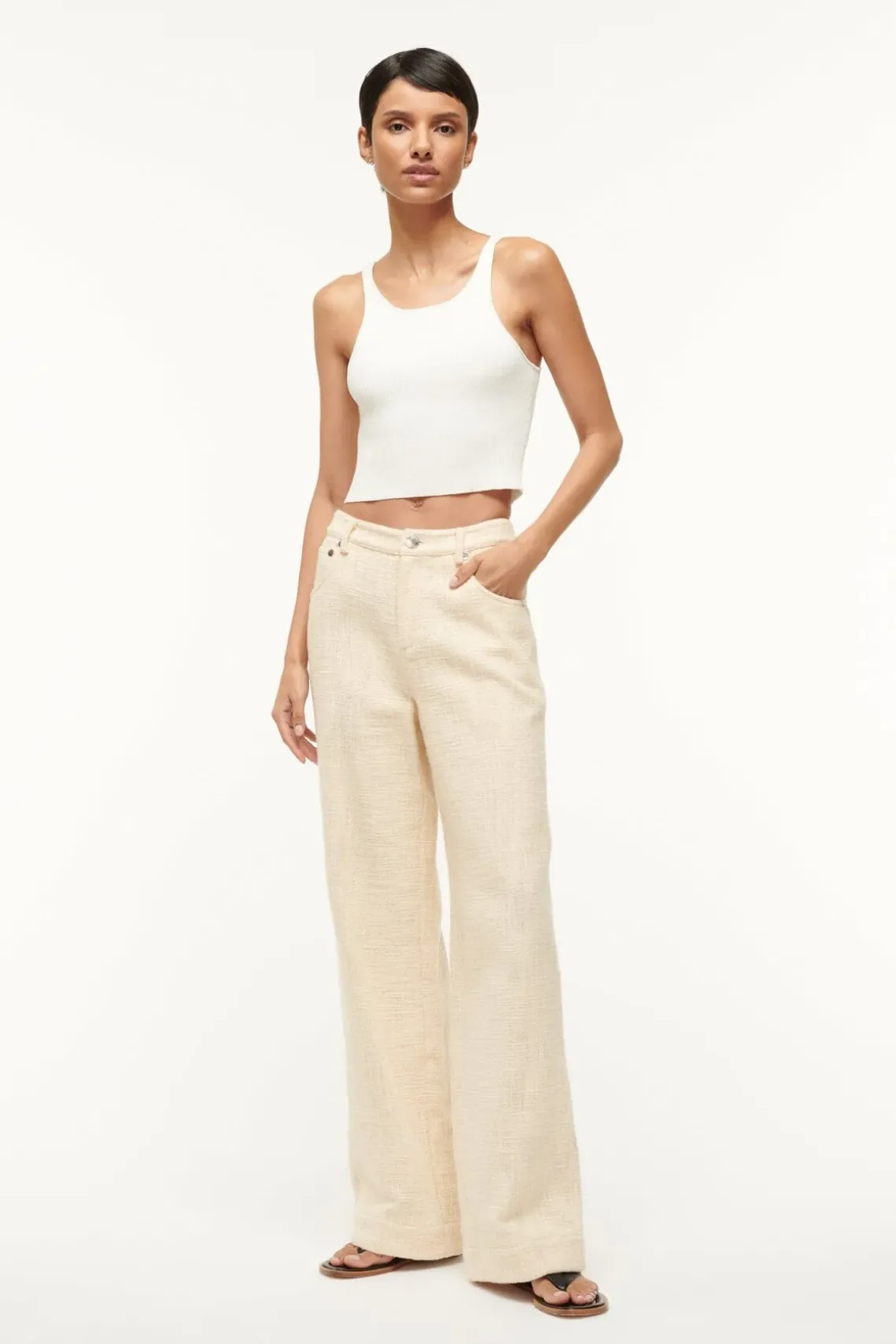 GRAYSON PANT IVORY