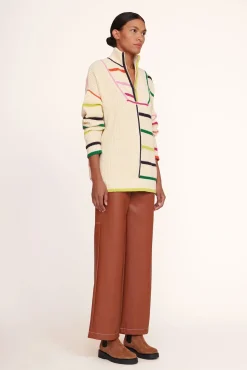 HAMPTON SWEATER CREME RAINBOW MULTI