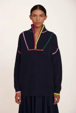 HAMPTON SWEATER NAVY MULTI