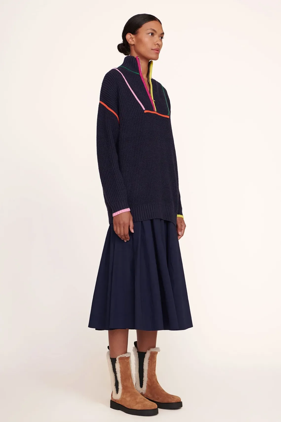 HAMPTON SWEATER NAVY MULTI