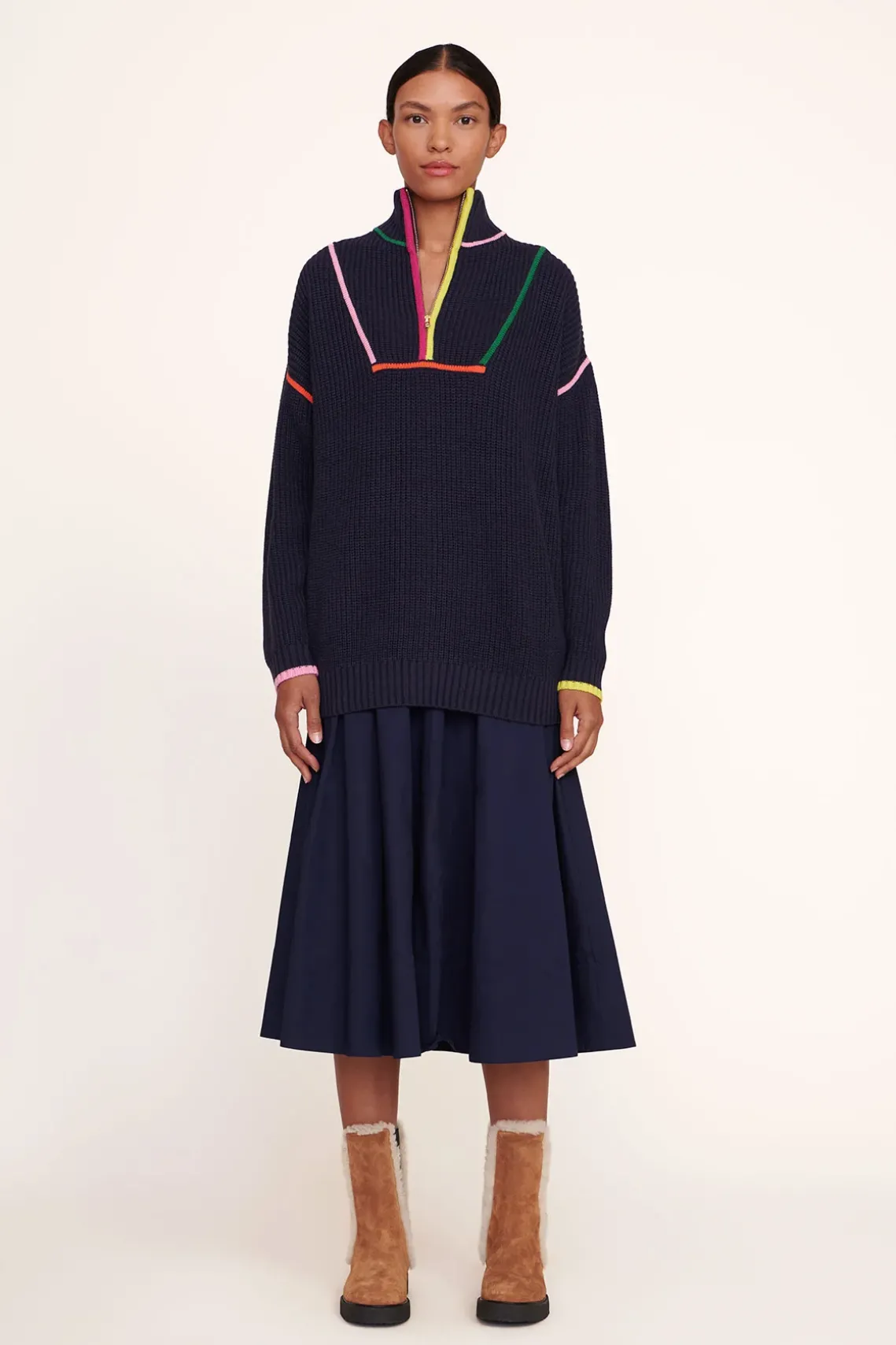 HAMPTON SWEATER NAVY MULTI