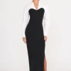 HAZEL DRESS  BLACK WHITE