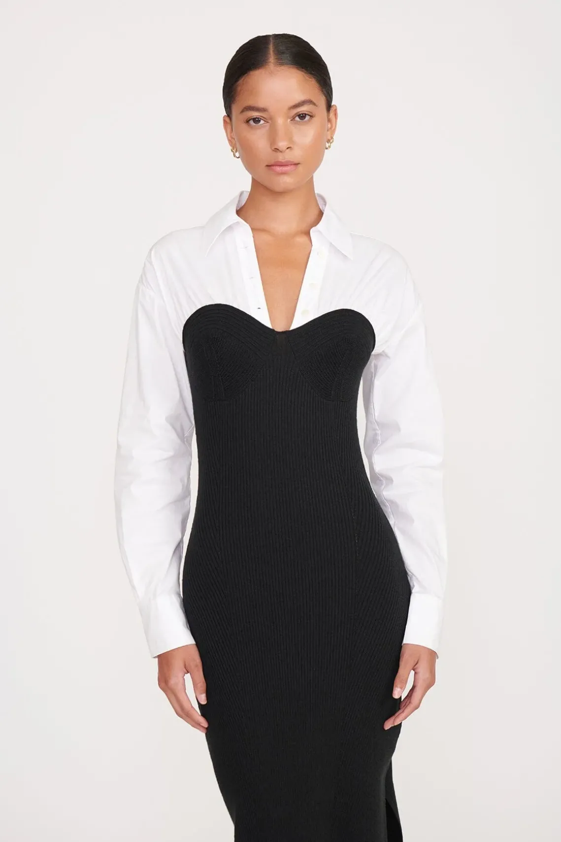 HAZEL DRESS BLACK WHITE