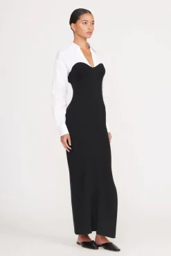HAZEL DRESS BLACK WHITE