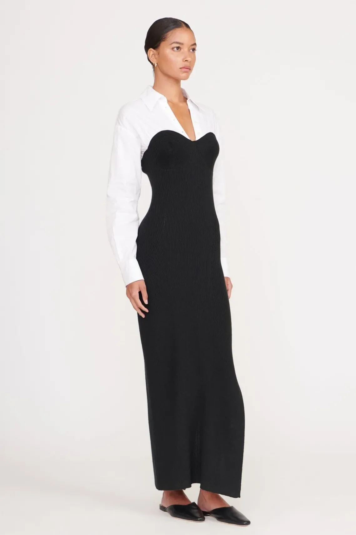 HAZEL DRESS BLACK WHITE