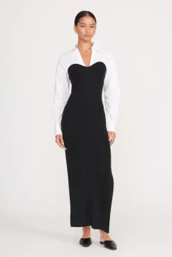 HAZEL DRESS BLACK WHITE