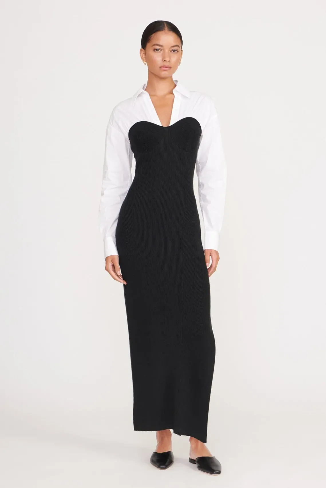 HAZEL DRESS BLACK WHITE