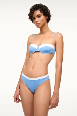 JO BALCONETTE BIKINI TOP  AZURE WHITE