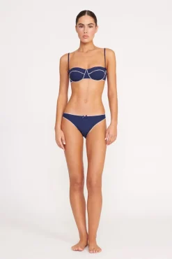 JO BALCONETTE BIKINI TOP NAVY WHITE