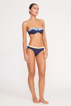 JO BALCONETTE BIKINI TOP NAVY COLORBLOCK