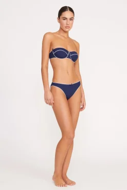 JO BALCONETTE BIKINI TOP NAVY WHITE