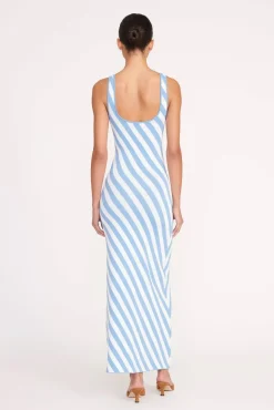 KATIE DRESS BLUE SEASHORE STRIPE