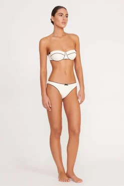 KIT BIKINI BOTTOM IVORY BLACK