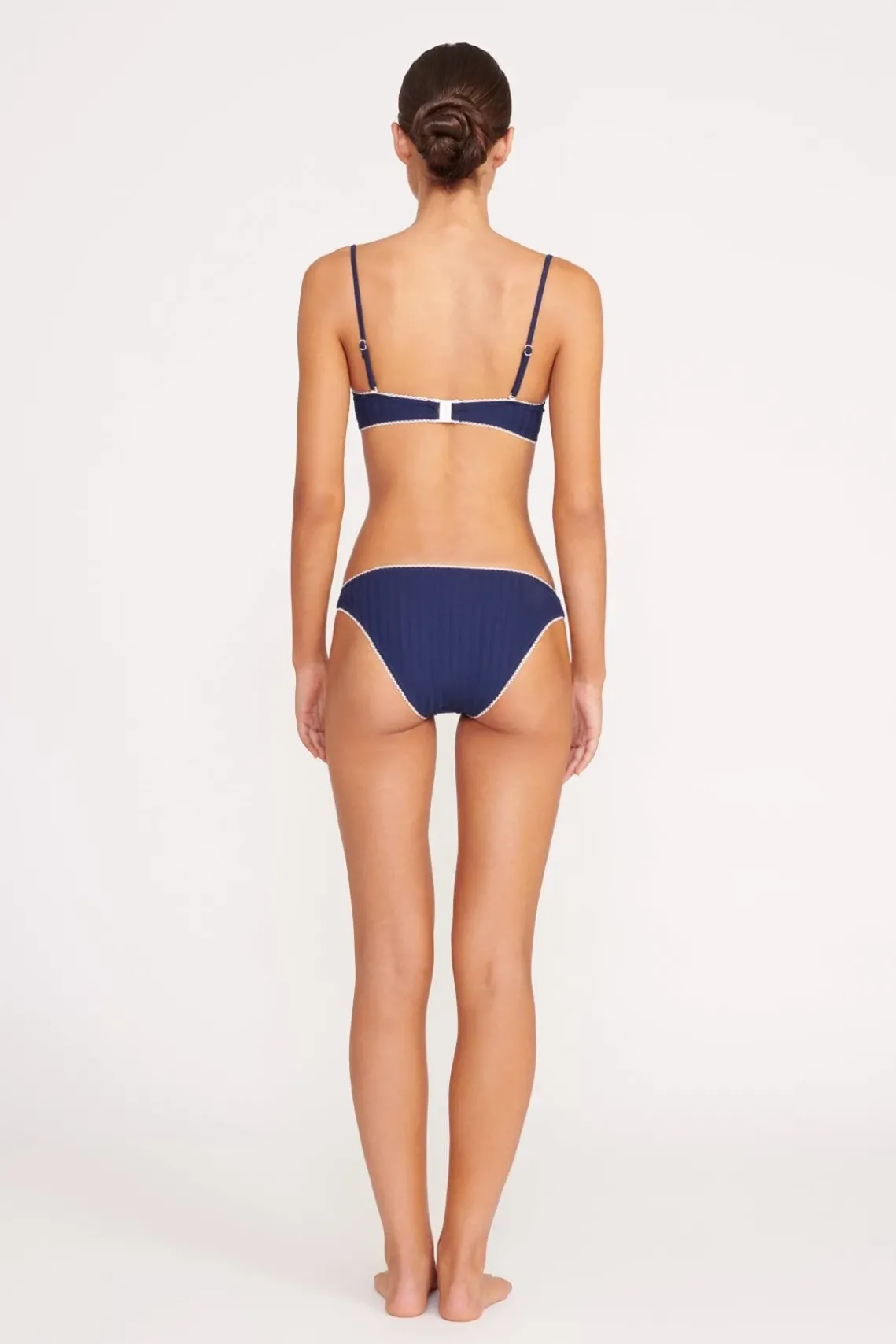 KIT BIKINI BOTTOM NAVY WHITE