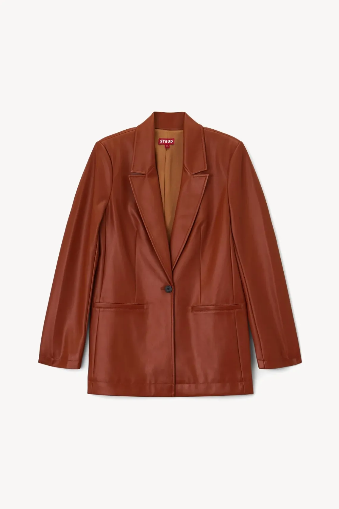 MADDEN BLAZER WHISKEY VEGAN LEATHER