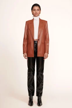 MADDEN BLAZER WHISKEY VEGAN LEATHER