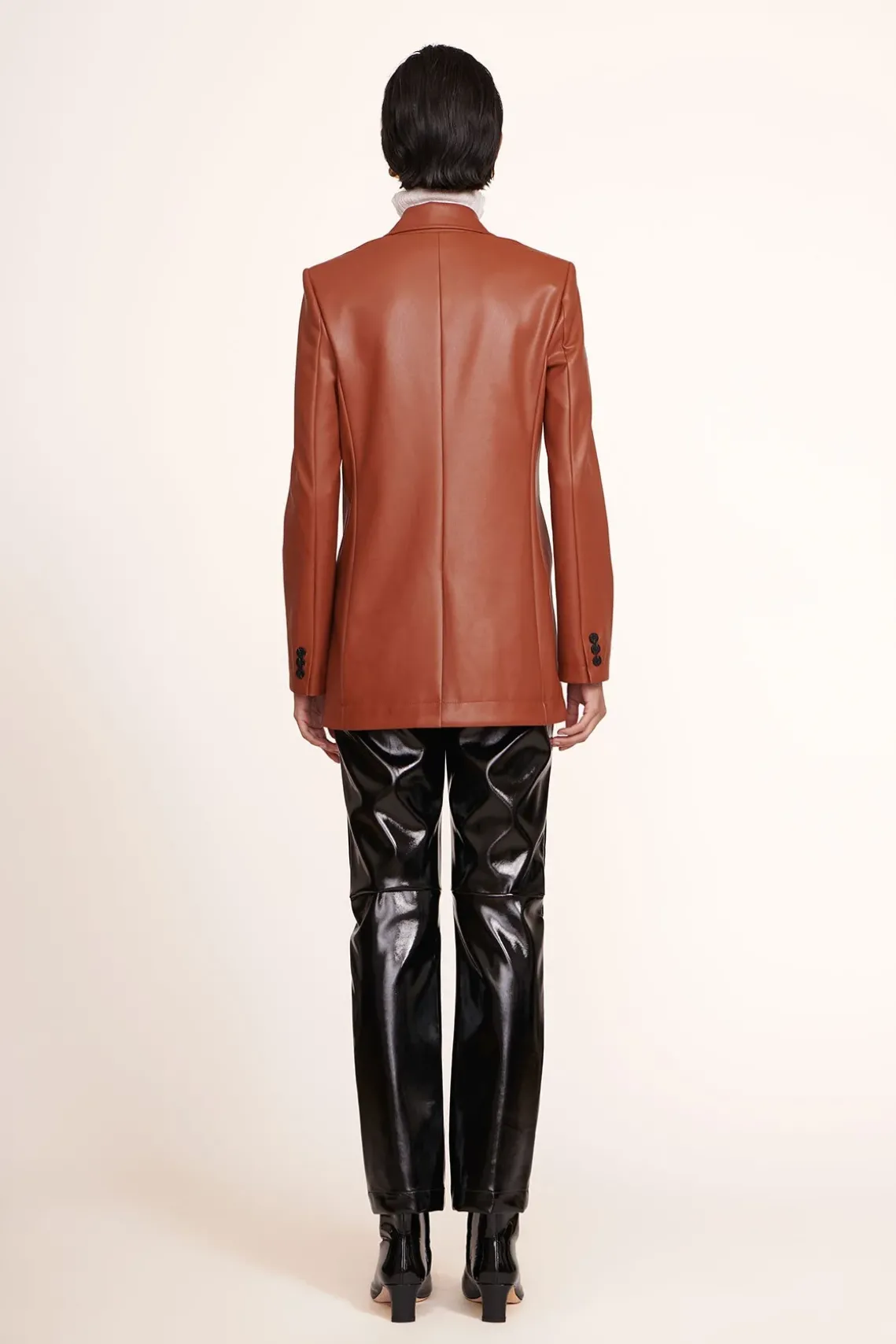 MADDEN BLAZER WHISKEY VEGAN LEATHER