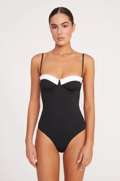 MAEVE ONE PIECE BLACK WHITE