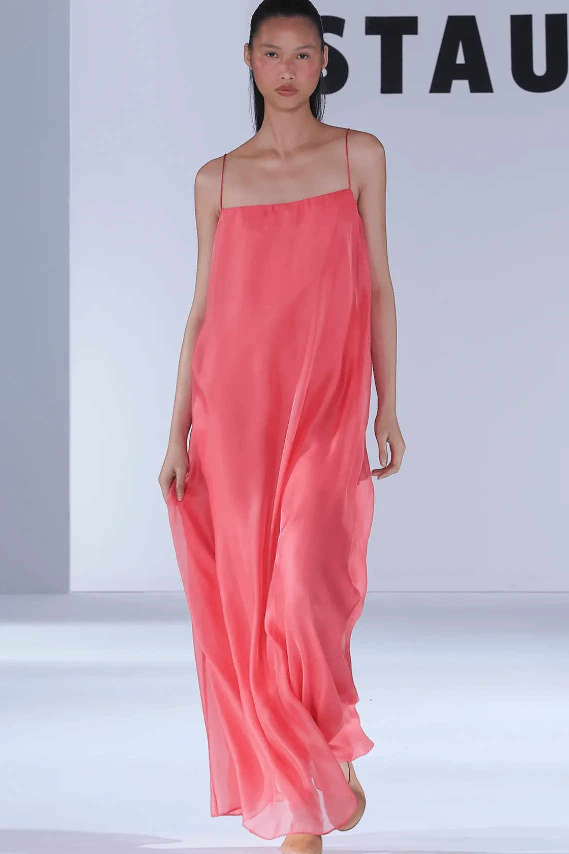 MAXI DELFINA DRESS FLAMINGO
