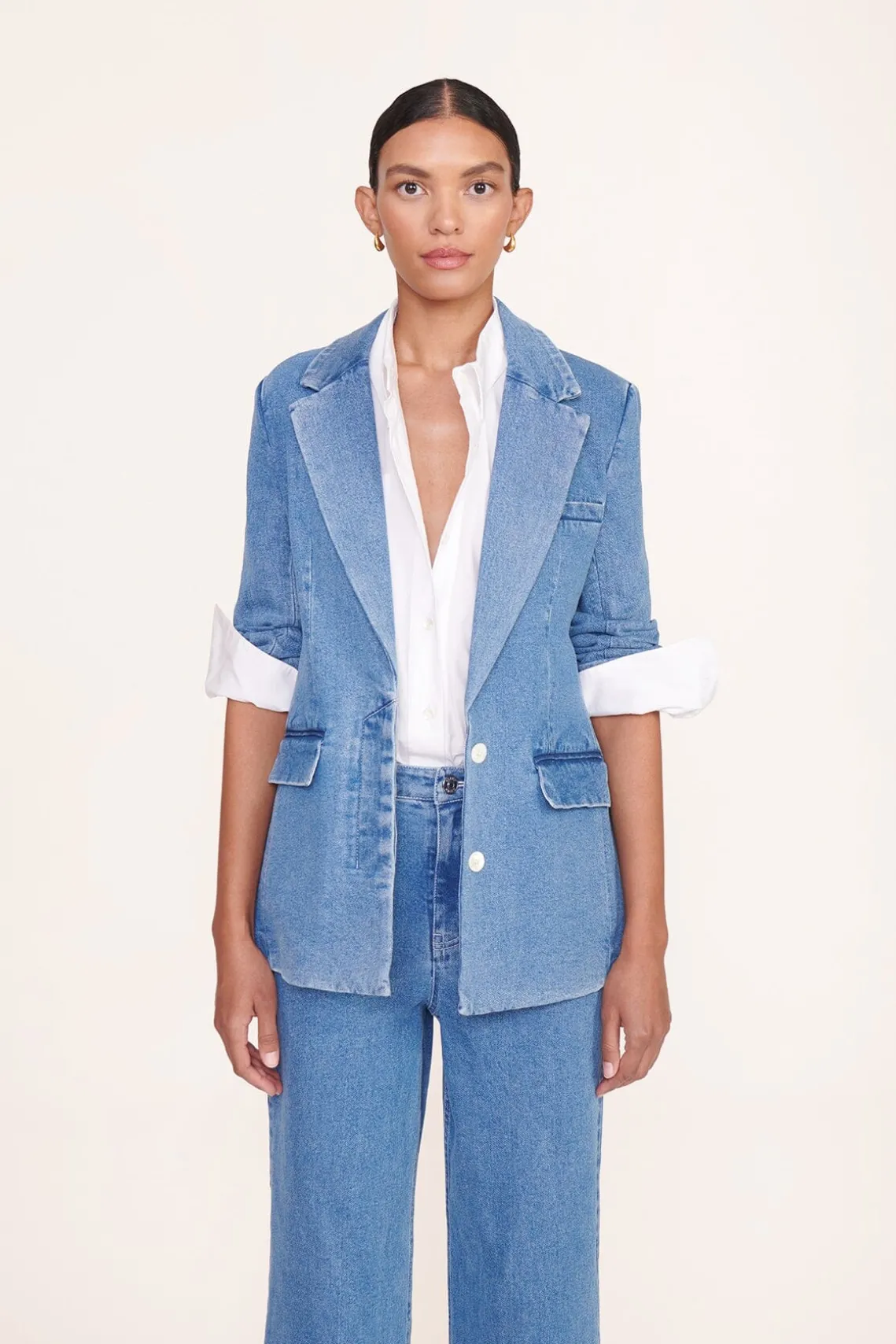 MAXWELL BLAZER MEDIUM WASH