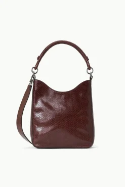 MEL BAG MAHOGANY SNAKE EMBOSSED