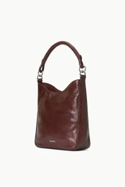MEL BAG MAHOGANY SNAKE EMBOSSED