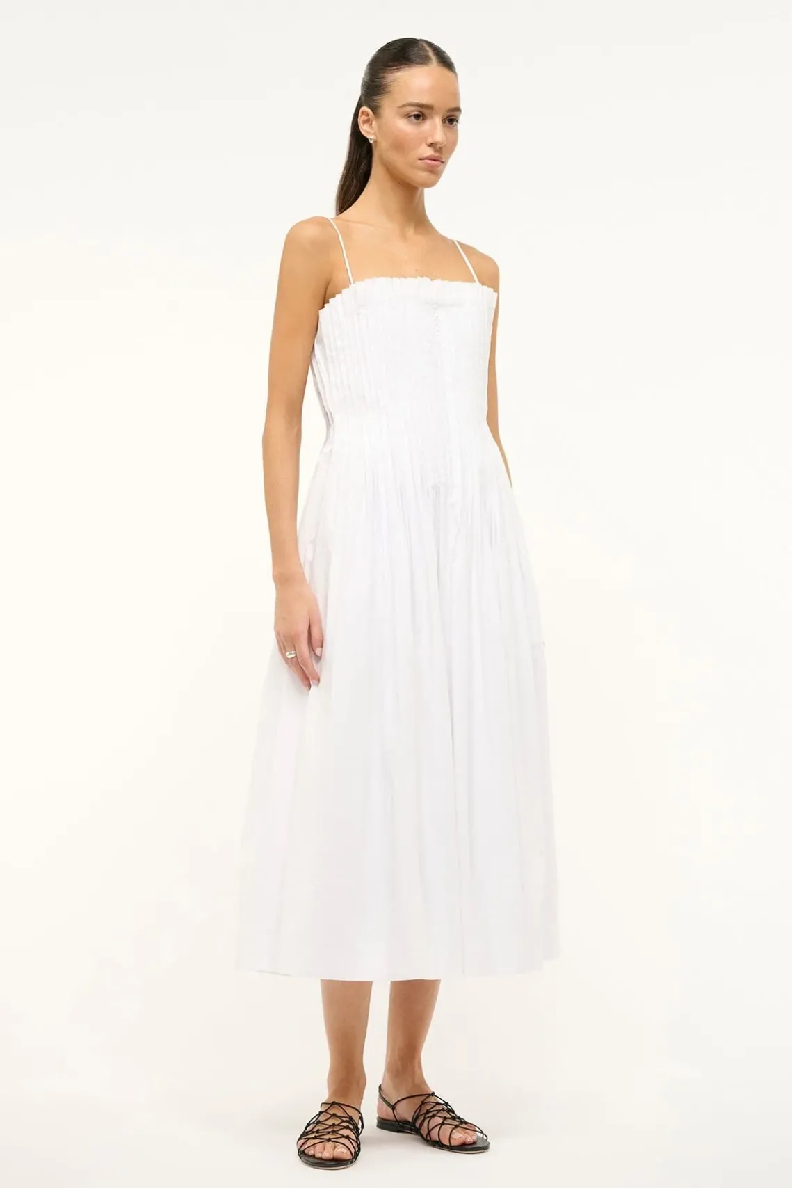 MIDI BELLA DRESS WHITE