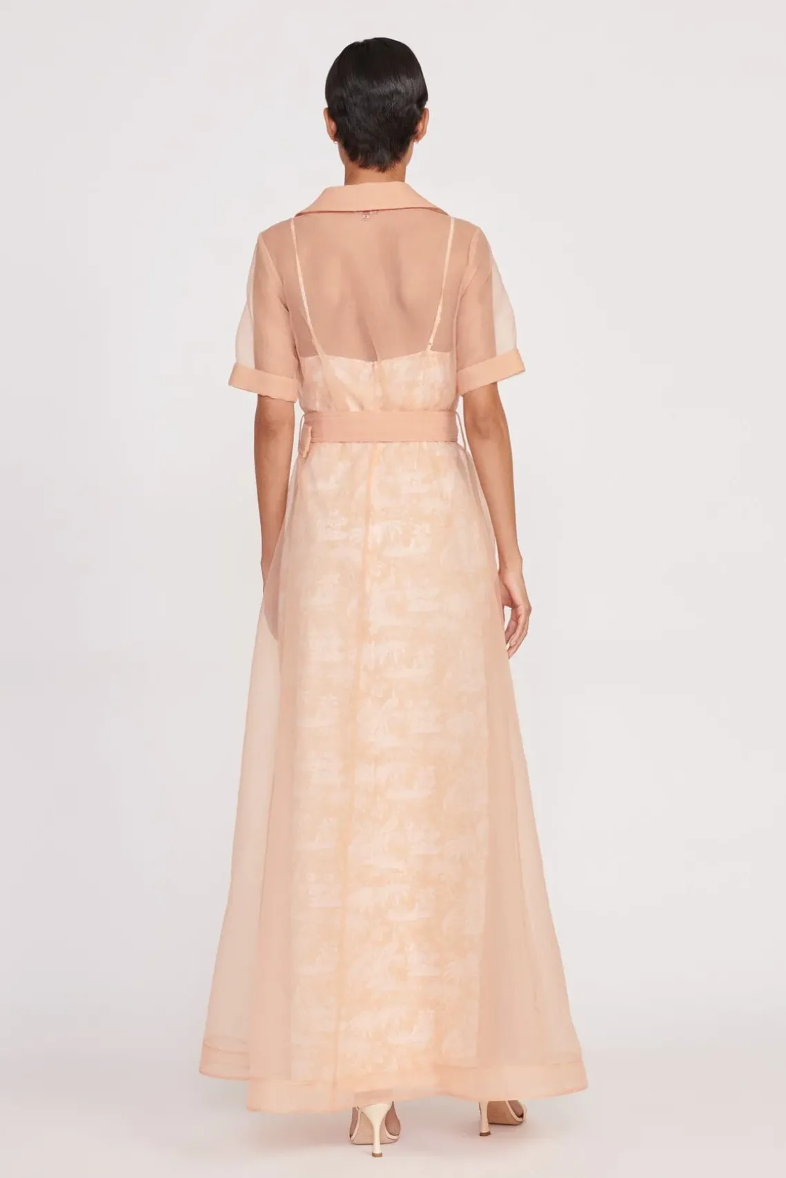 MILLIE DRESS BEIGE IVORY TOILE