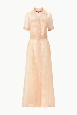 MILLIE DRESS BEIGE IVORY TOILE
