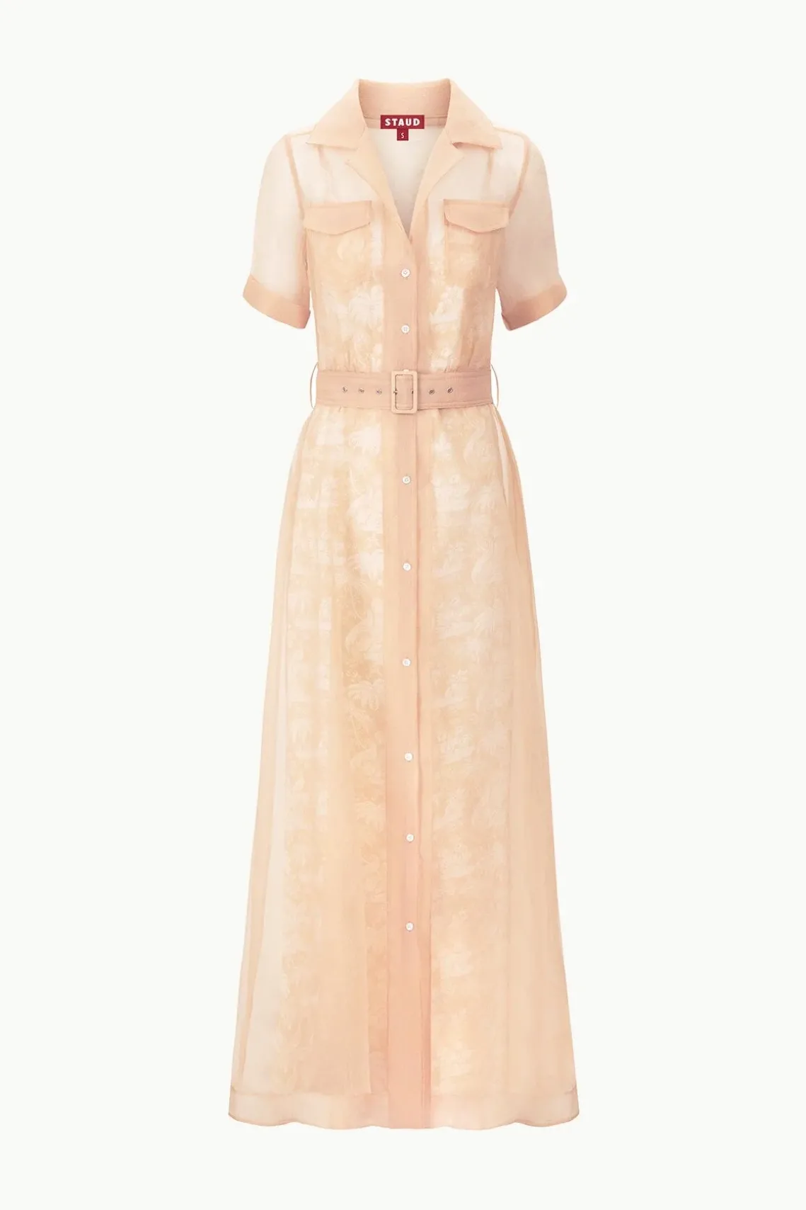 MILLIE DRESS BEIGE IVORY TOILE