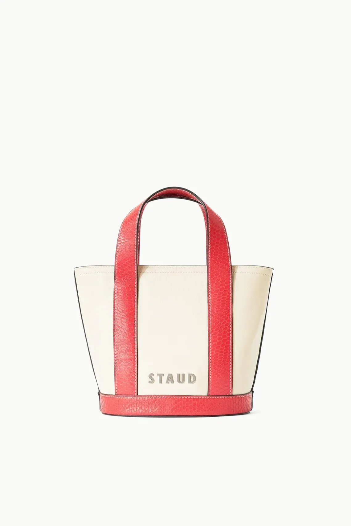 MINI ALLORA TOTE CREAM RED ROSE