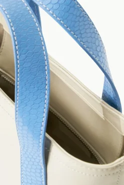 MINI ALLORA TOTE  CREAM STAUD BLUE