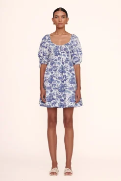 MINI FAYE DRESS BLUE TOILE