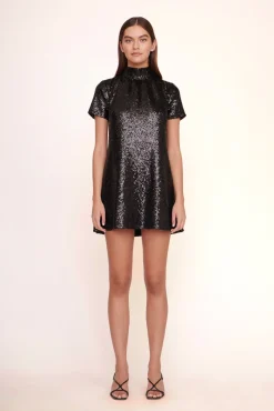 MINI ILANA DRESS BLACK SEQUINS