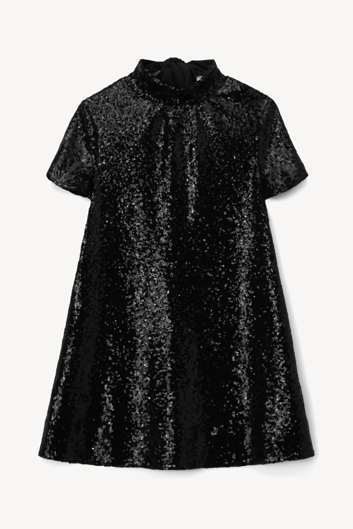 MINI ILANA DRESS BLACK SEQUINS