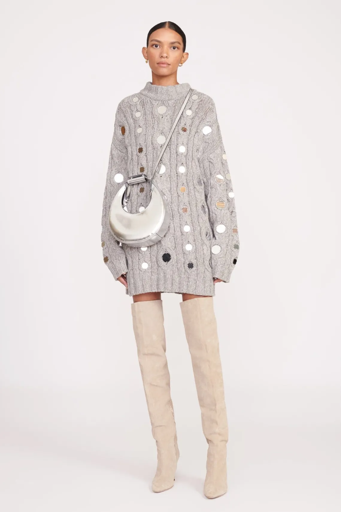 MINI MOON BAG CHROME