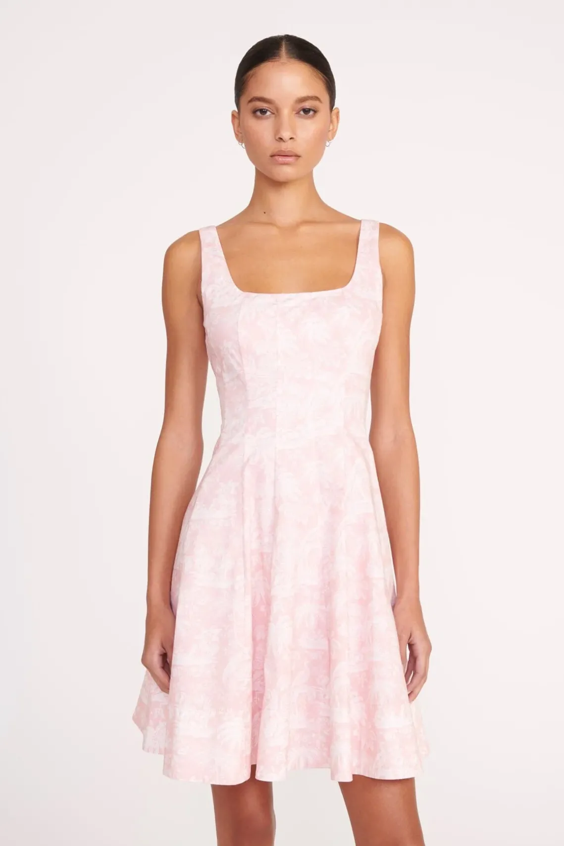 MINI WELLS DRESS CHERRY BLOSSOM IVORY TOILE