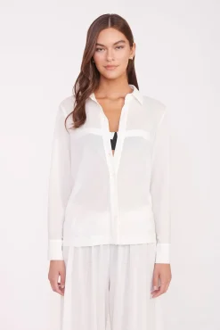 MIRIAM COVERUP TOP WHITE